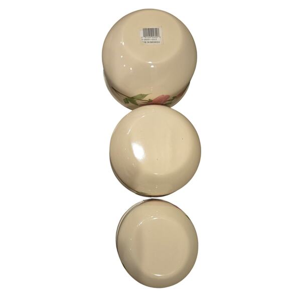 VTG Franciscan Desert Rose Nesting Mixing Bowls Set of 3 Made in USA - Picture 5 of 8